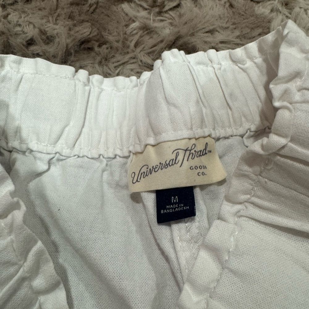 Universal Thread Women's White Linen Shorts - Picture 2 of 2